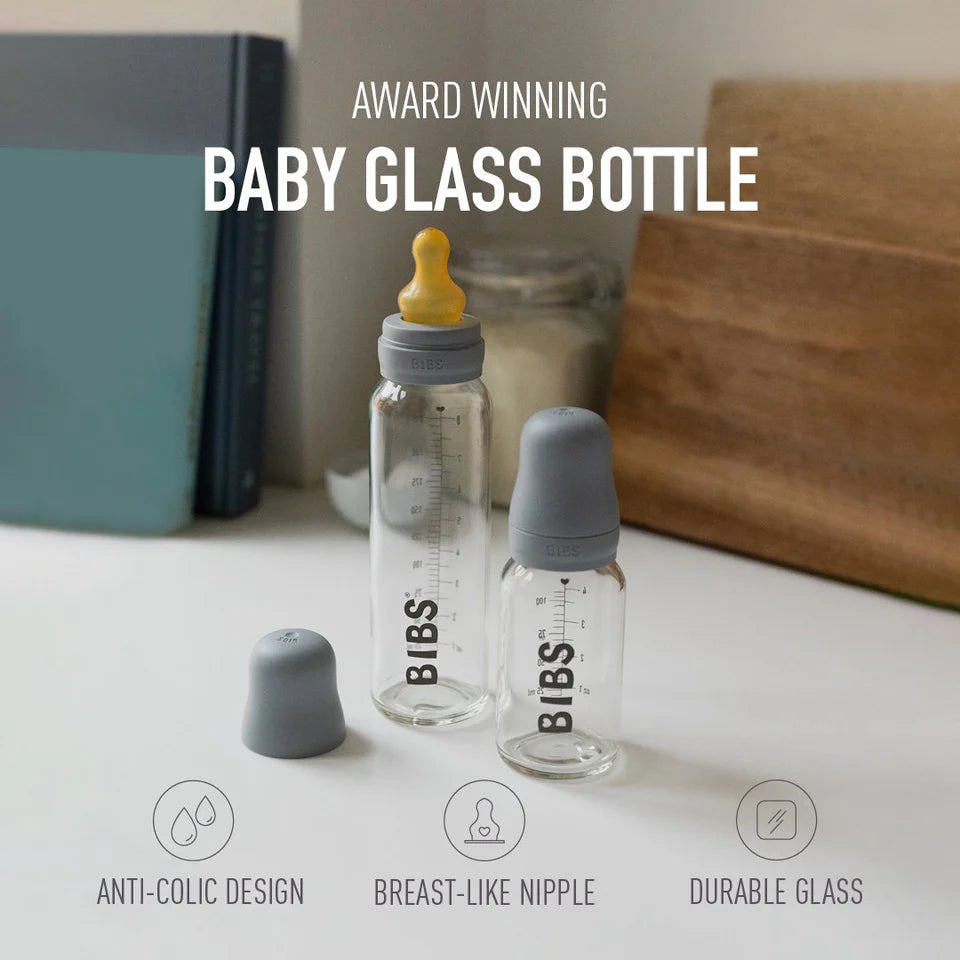 BIBS - 110ml Glass Bottle Set - Ivory