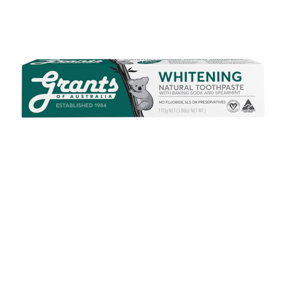 Grants Natural Toothpaste Whitening with Baking Soda & Spearmint 110g
