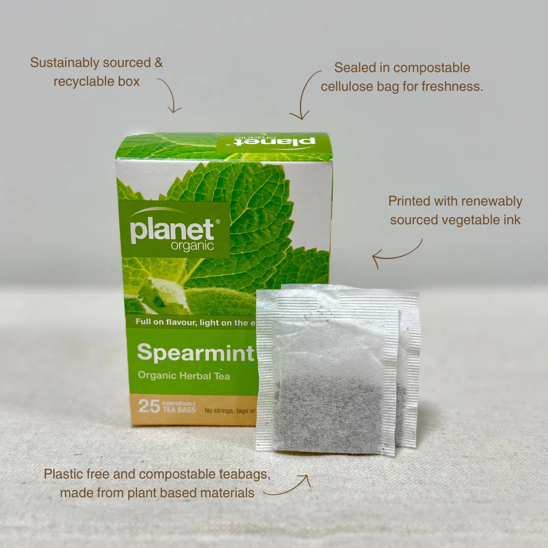 Spearmint 25 Teabags - Certified Organic