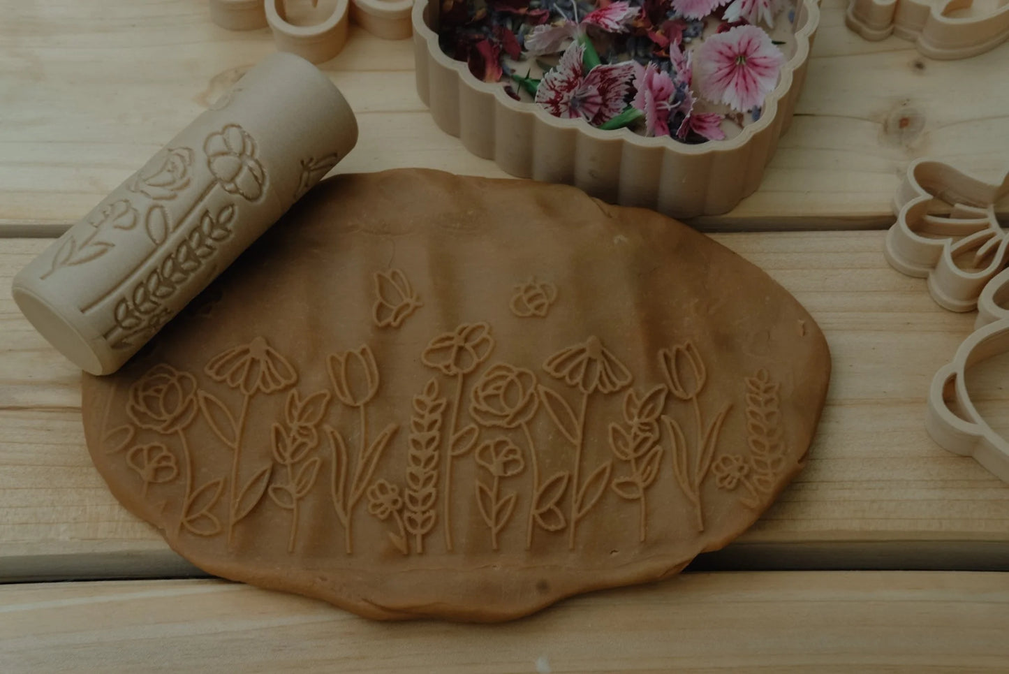 Eco Dough Roller - Flower