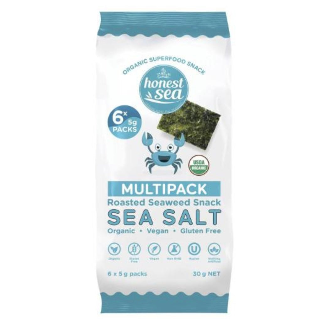 Multipack Seaweed Snack Sea Salt 6pk 30g