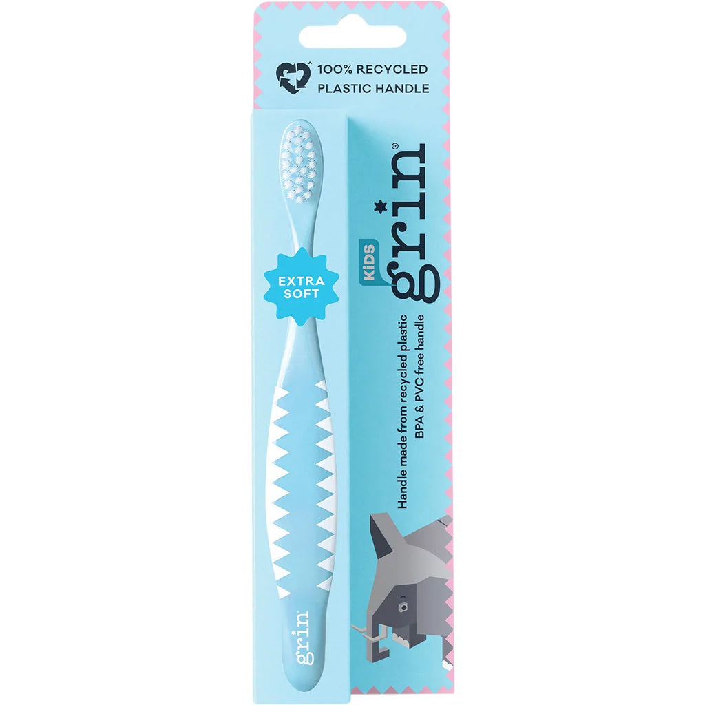 Grin - Kids Extra Soft Toothbrush - Blue