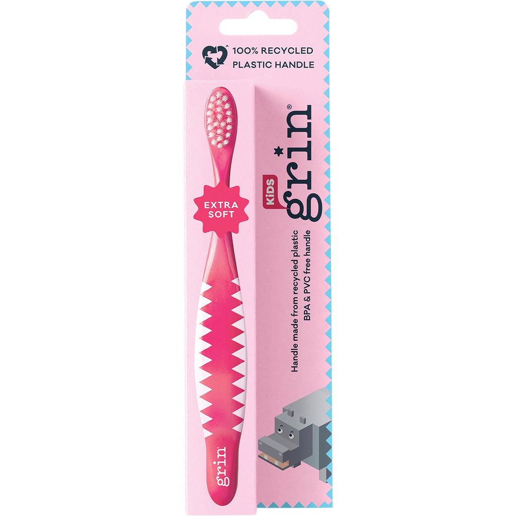 Grin - Kids Extra Soft Toothbrush - Pink