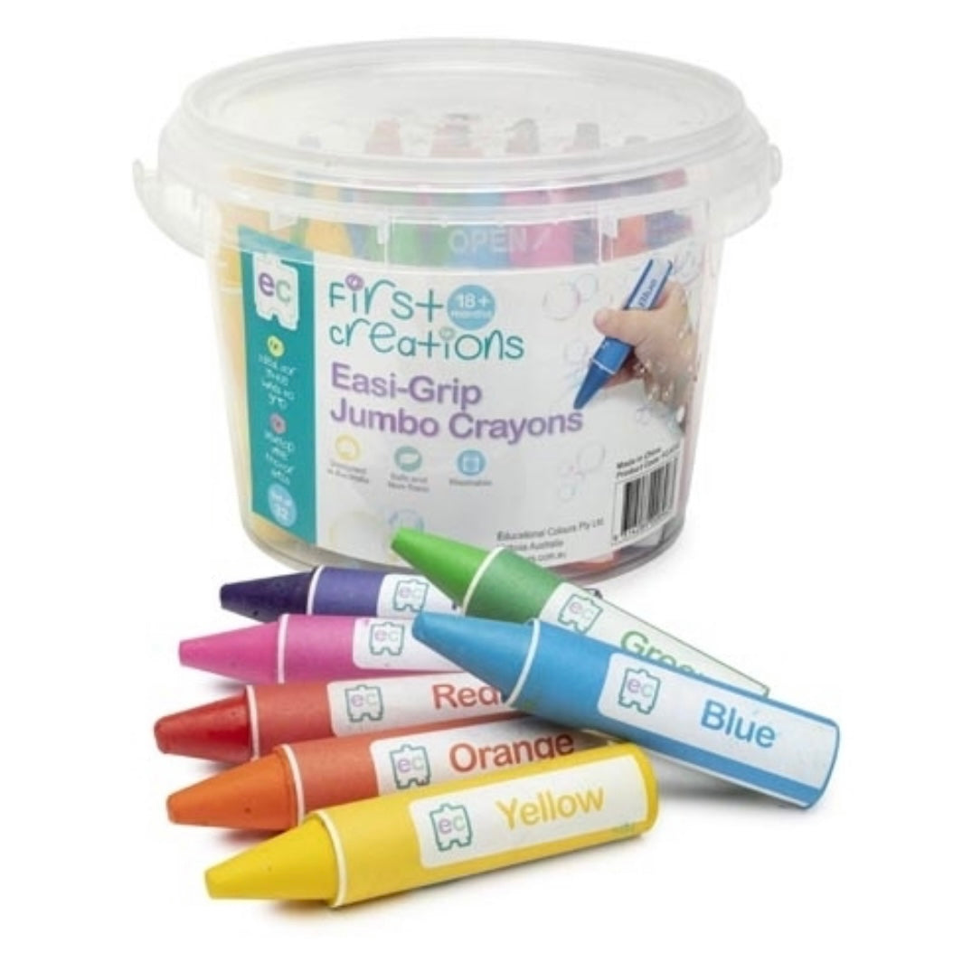 Easi-Grip Jumbo Crayon - 32pk