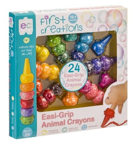 Easi-Grip Animal Crayons 24pk