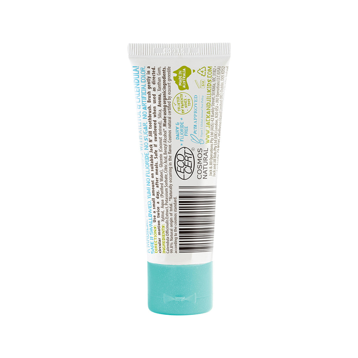 Jack N' Jill Natural Toothpaste with Calendula (Fluoride Free) Milkshake 50g
