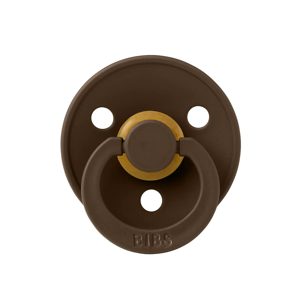 BIBS Pacifier - Round Stage 1 - Mocha/Dark Oak