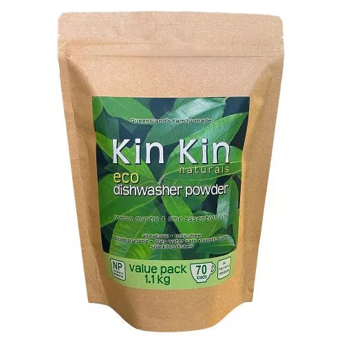 Kin Kin Naturals Eco Dishwash Powder Lime and Lemon Myrtle 1.1kg