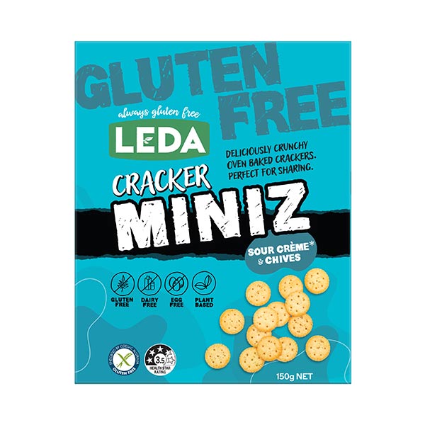 LEDA Cracker Miniz Sour Crème & Chives| 150g