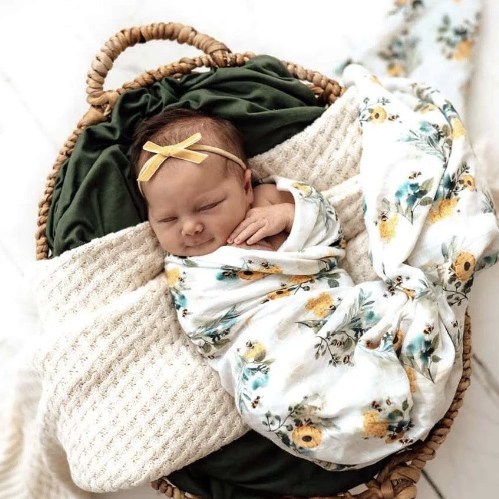 Garden Bee Organic Muslin Wrap - Limited Edition