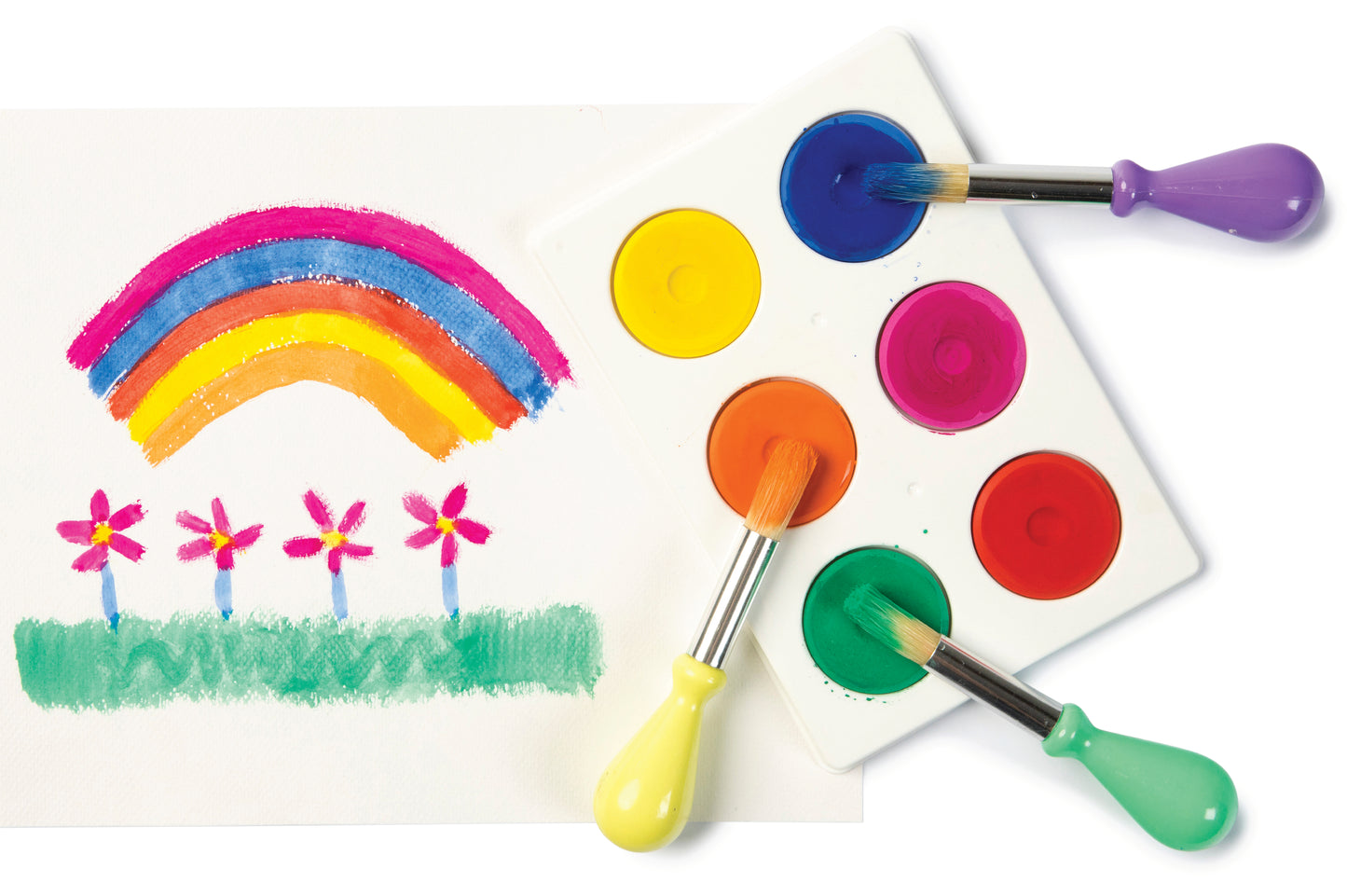 Bright Watercolour set of 6