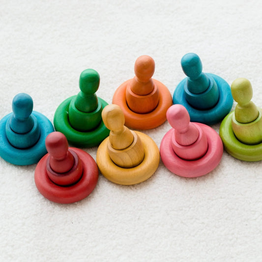 Rainbow People Cups and Rings