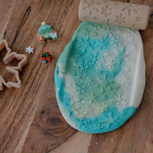 Eco Dough Roller - Snowflake