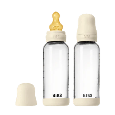 Glass Bottle Complete Set (2 Pack) 240ml - Ivory