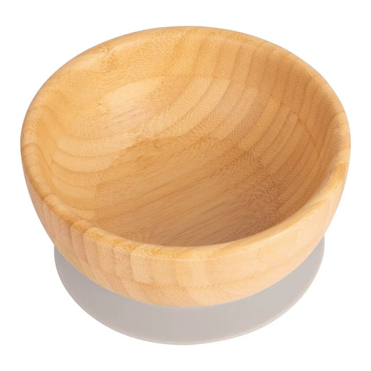 Children's Bamboo Suction Bowl - Grey