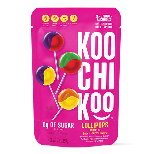 No Sugar Lollipops 4 Flavours 60g