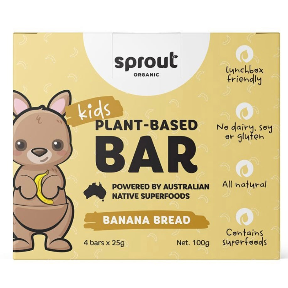 Organic Kids Snack Bar Banana Bread 25g x 4 Pack