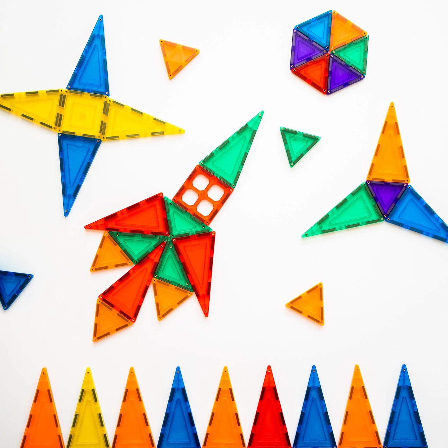 Magnetic Tiles - 64 Piece Set