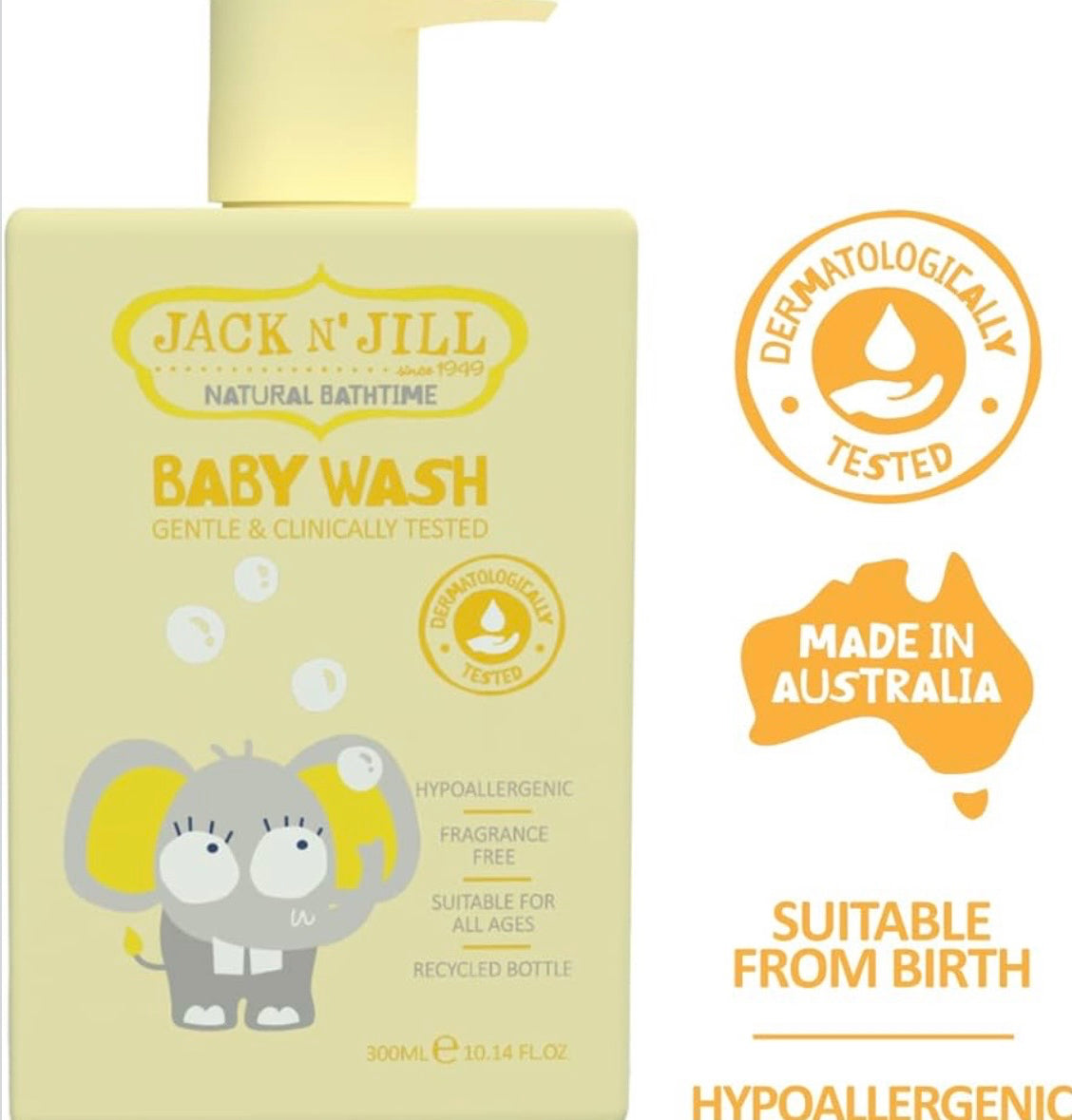 Jack N' Jill Natural Baby Wash 300ml