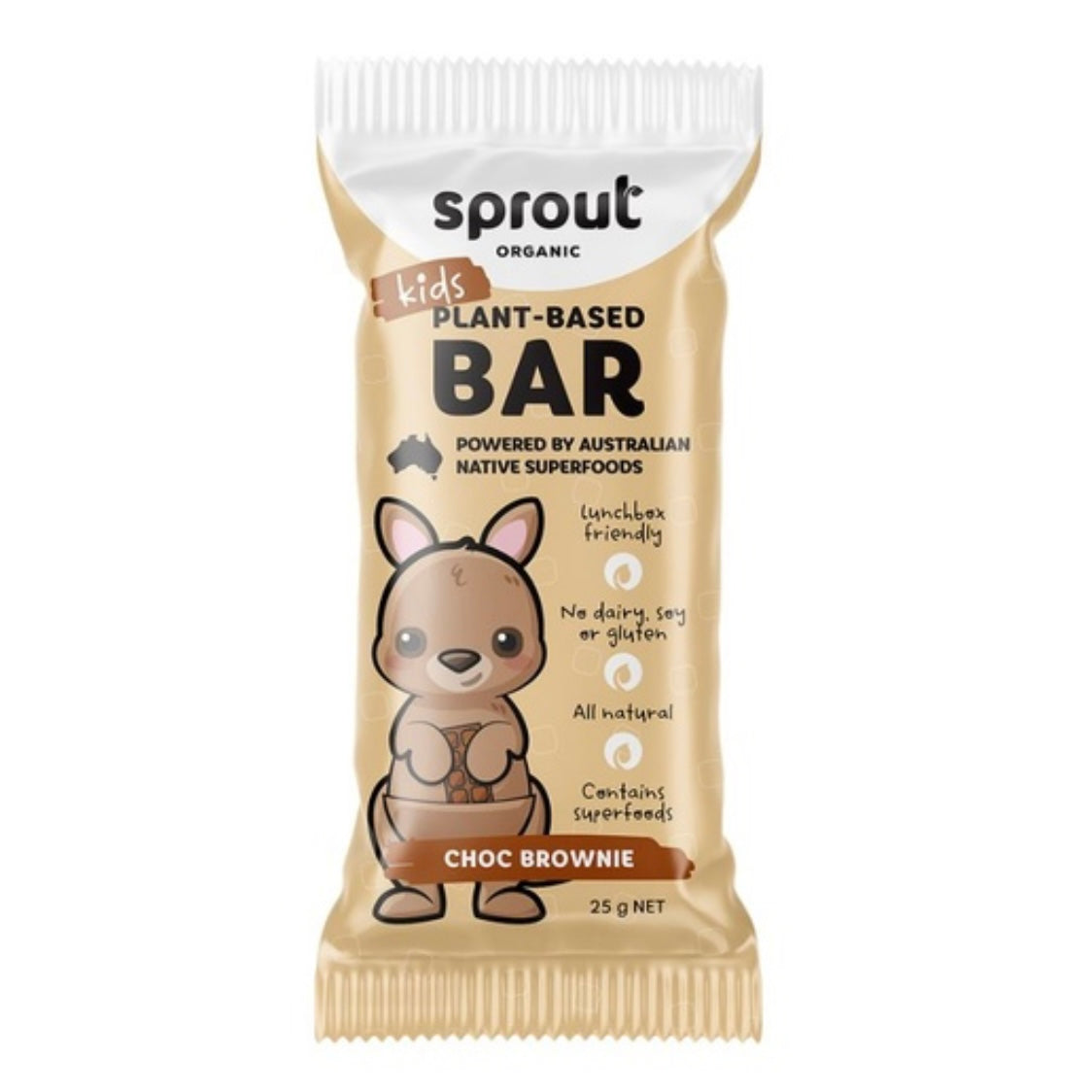Organic Kids Snack Bar Choc Brownie 25g x 4 Pack