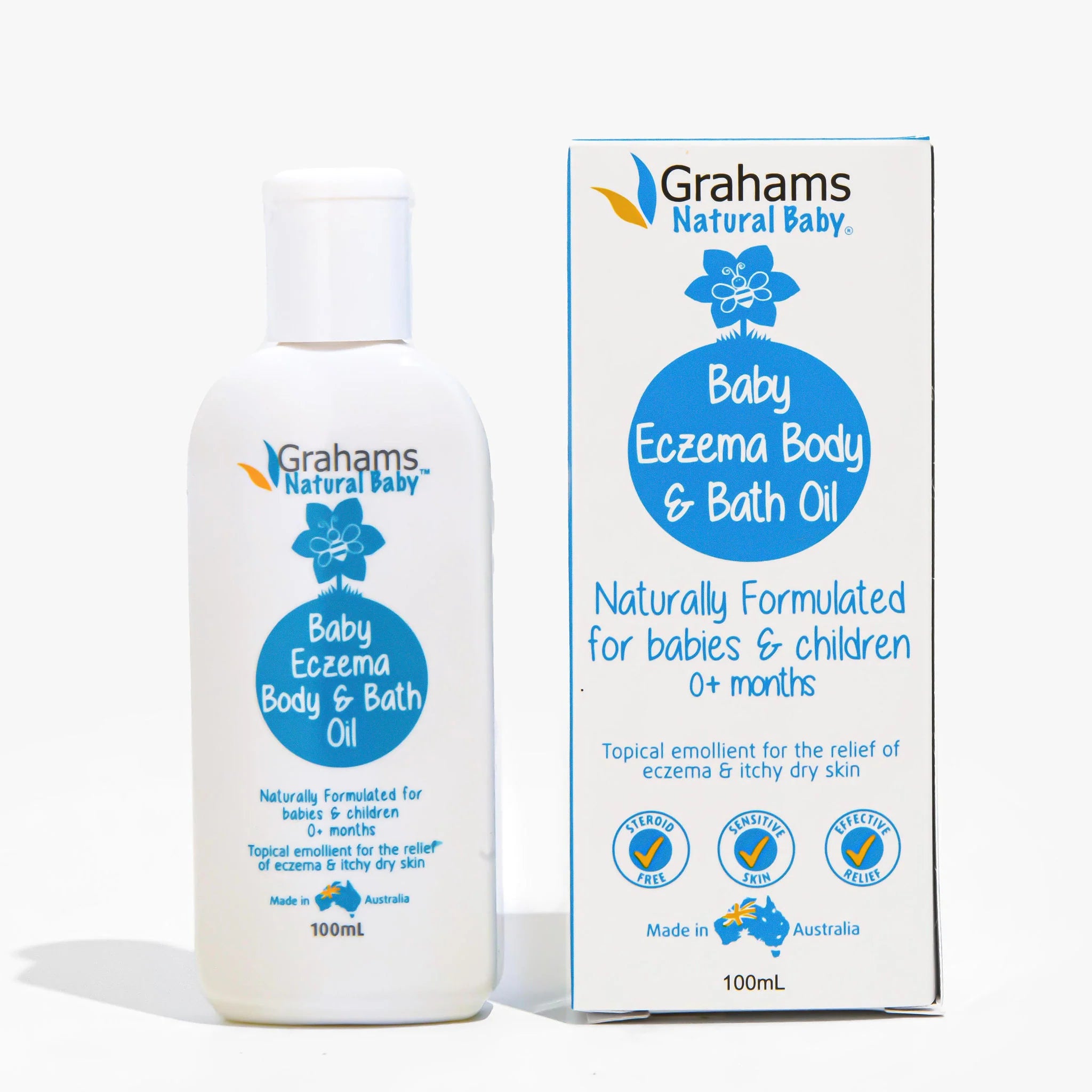 Grahams Natural Baby Eczema Bath and Body Oil - 100ml – EC.BABY