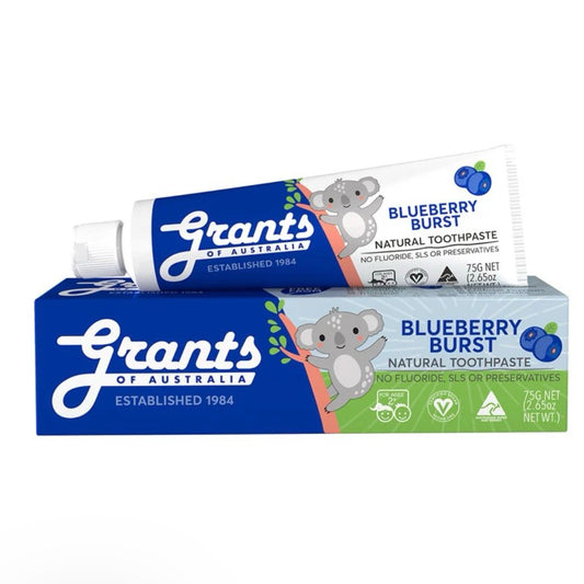 Grants Natural Toothpaste Kids Blueberry Burst 75g