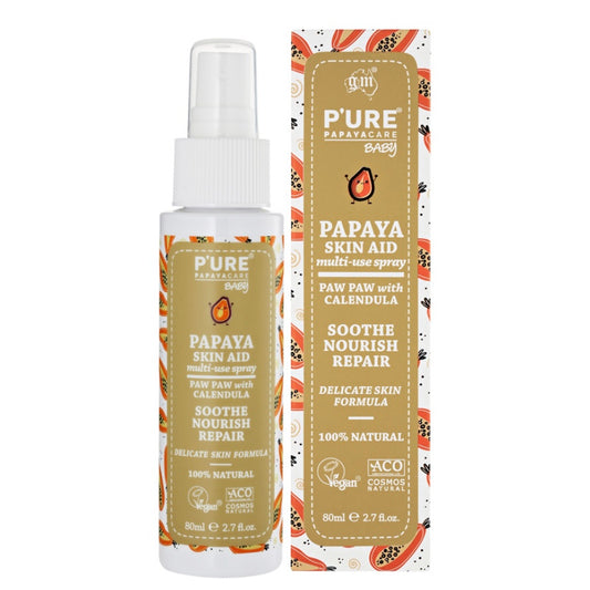 PURE Papayacare Baby Papaya Skin Aid Multi-Use Spray (Paw Paw with Calendula) 80ml