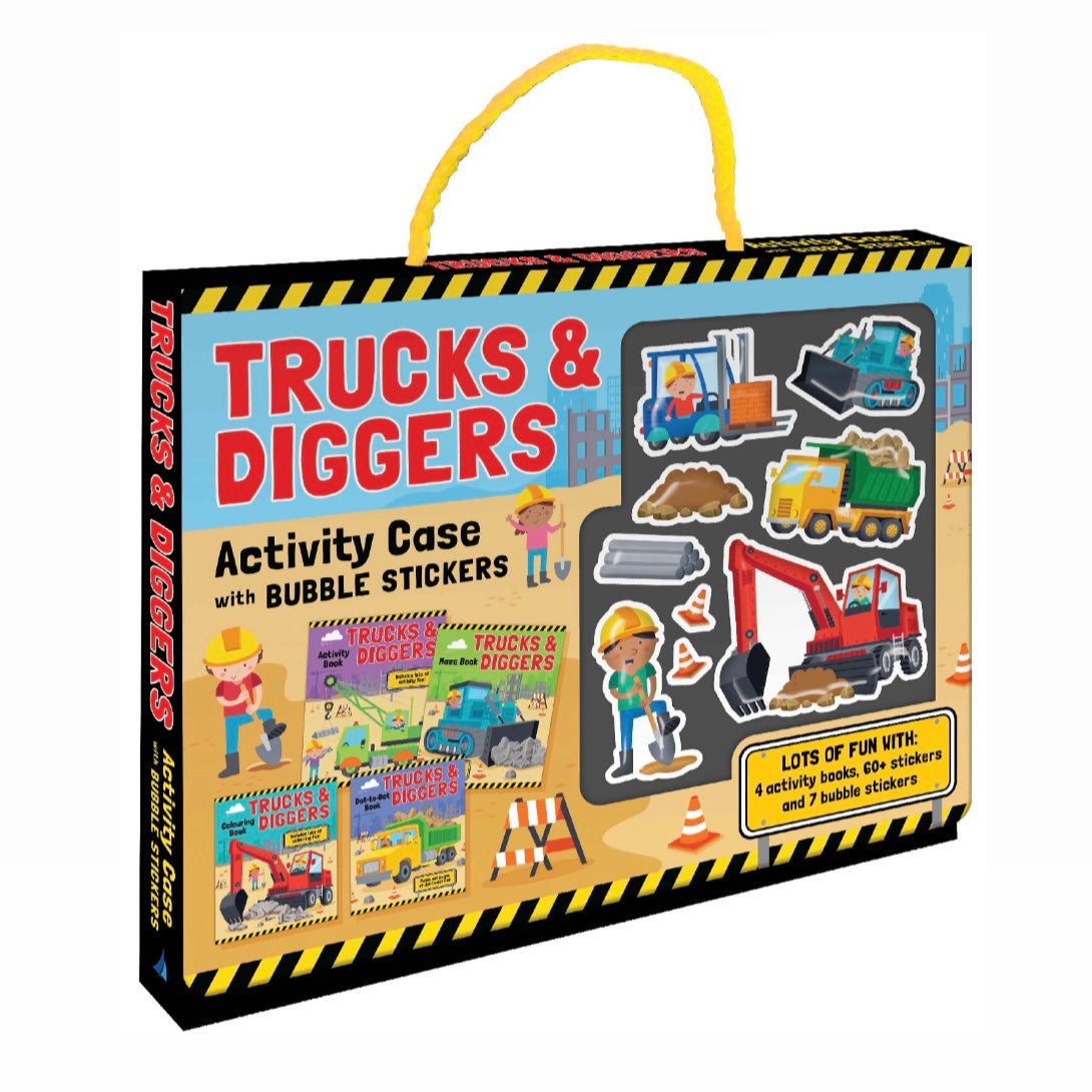 Bubble Sticker Activity Case - Trucks & Diggers