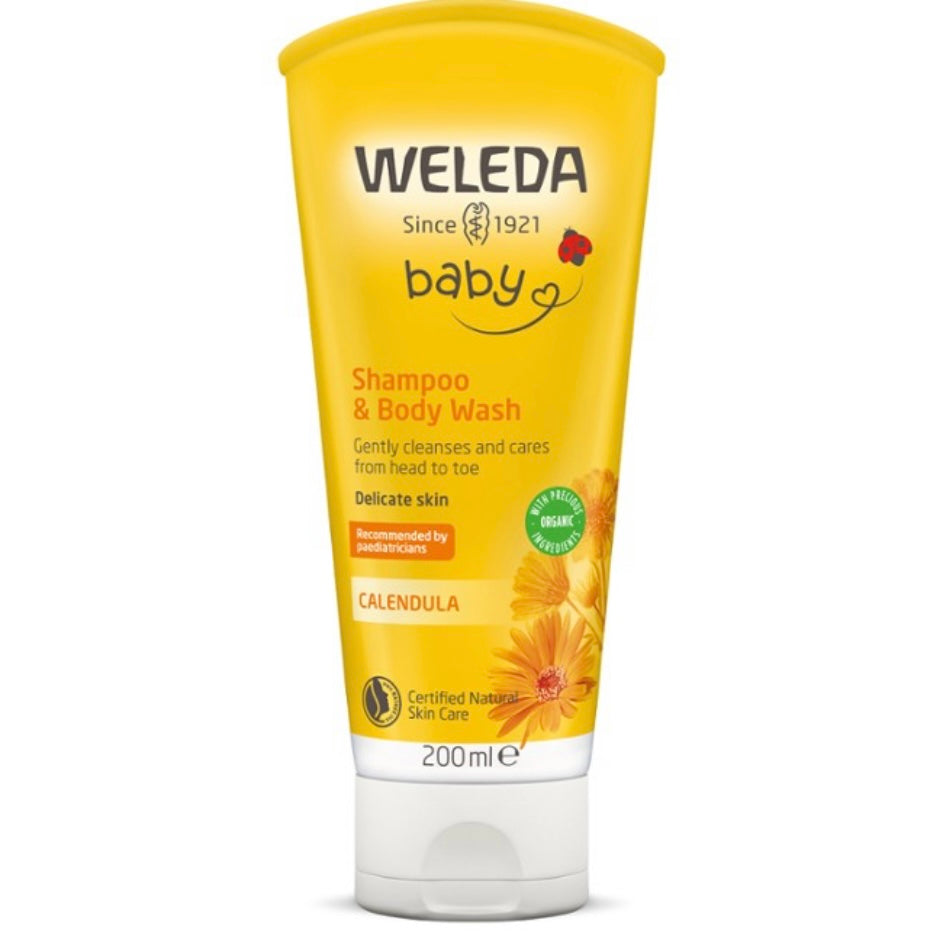Weleda Baby Shampoo and Body Wash Calendula 200mls