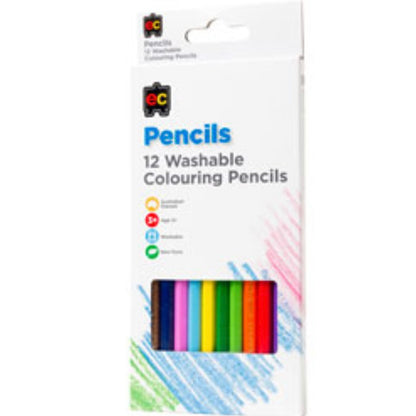 Washable Coloured Pencils 12pk