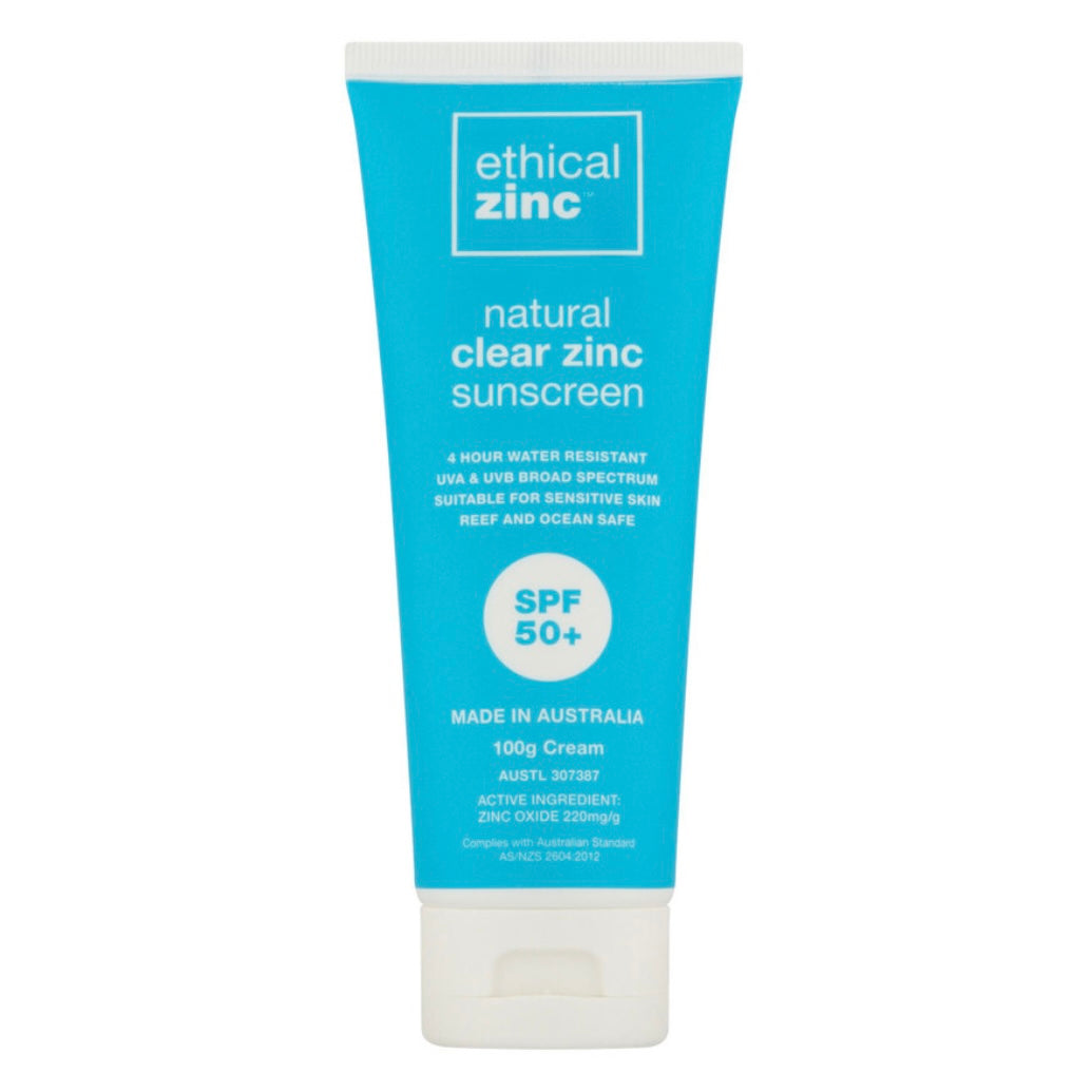 Natural Clear Zinc Sunscreen SPF 50+ 100g