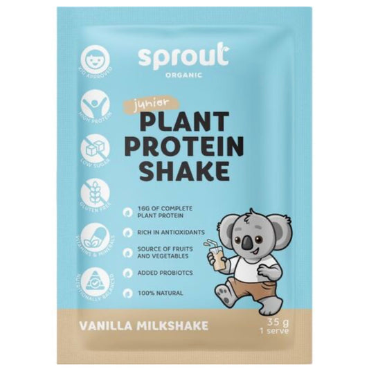 Sprout Organic Junior Protein Vanilla Milkshake 35g Sachet