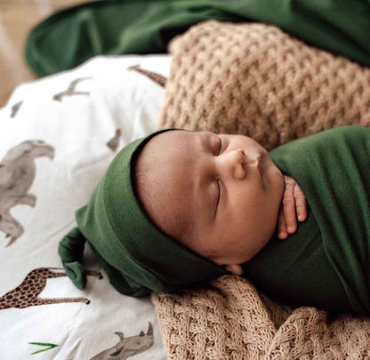 Olive Knotted Beanie