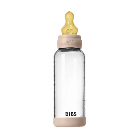 Glass Baby Bottle 240ml Latex - Blush