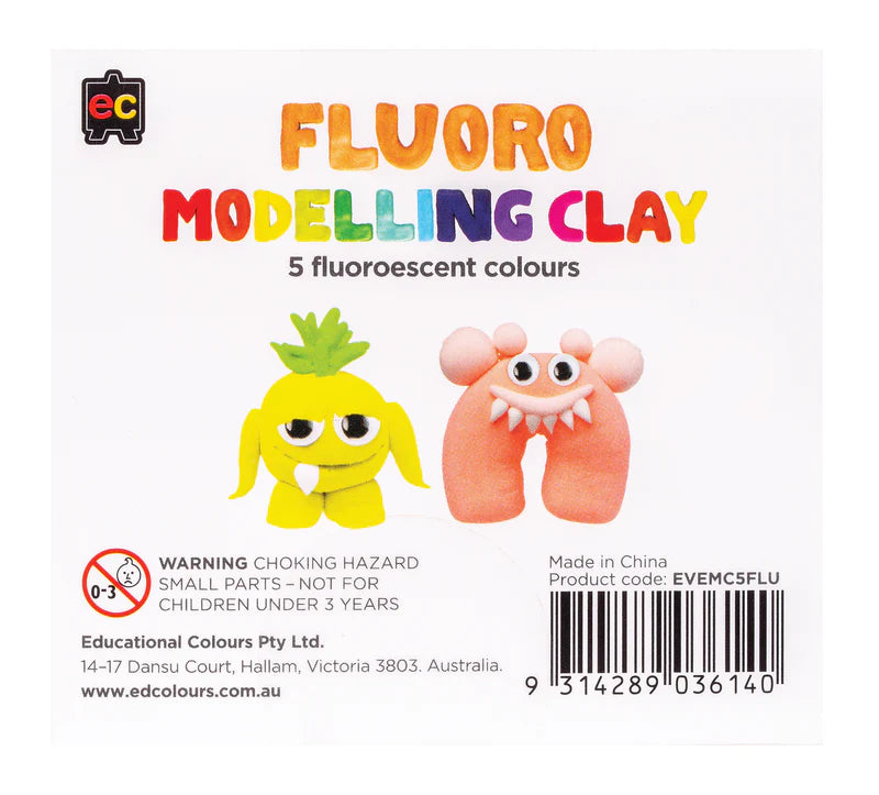 Modelling Clay 5 Pack - Fluoro