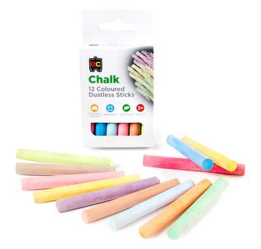 Coloured Chalk 12pc