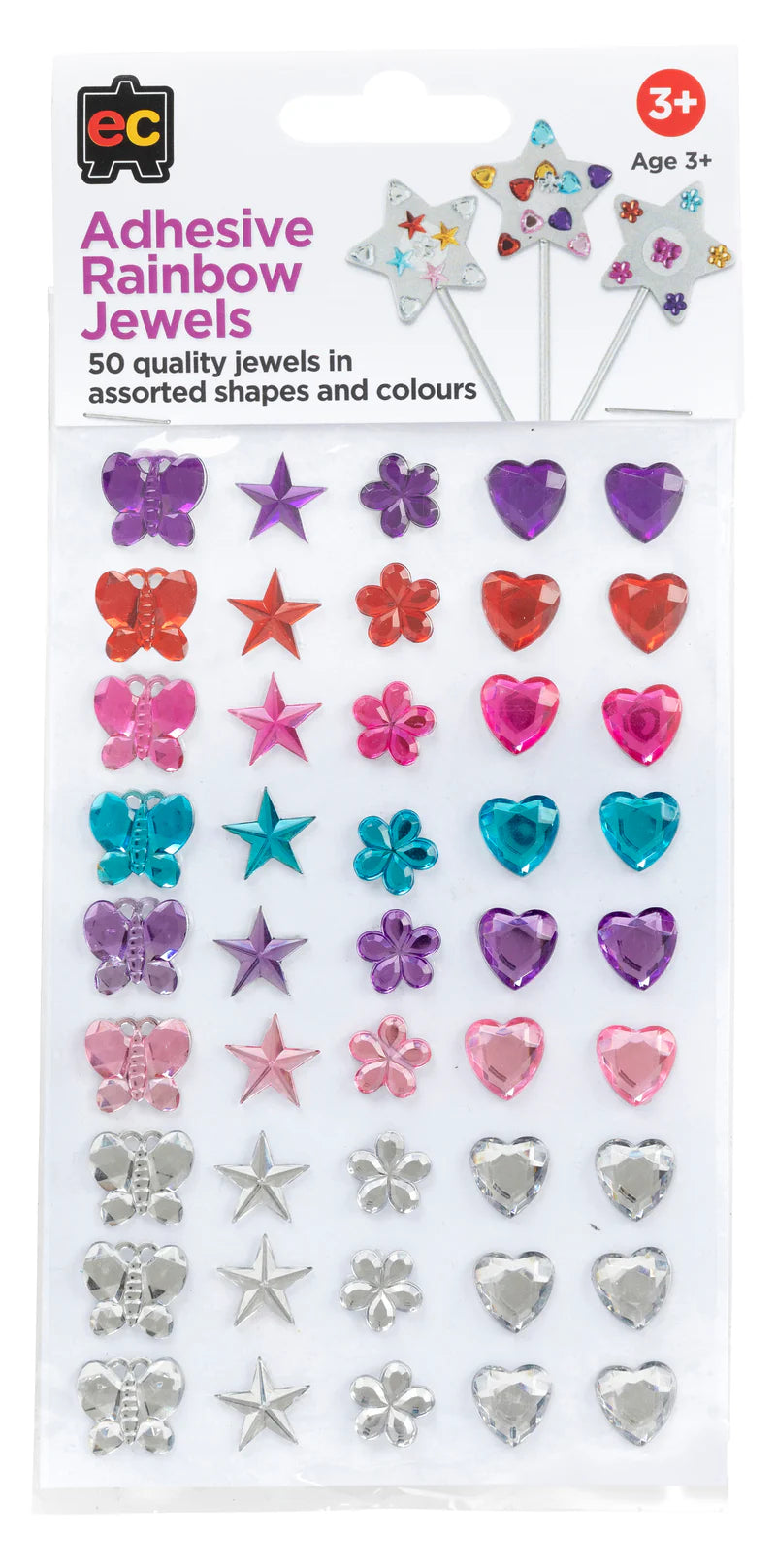 Adhesive Rainbow Jewels