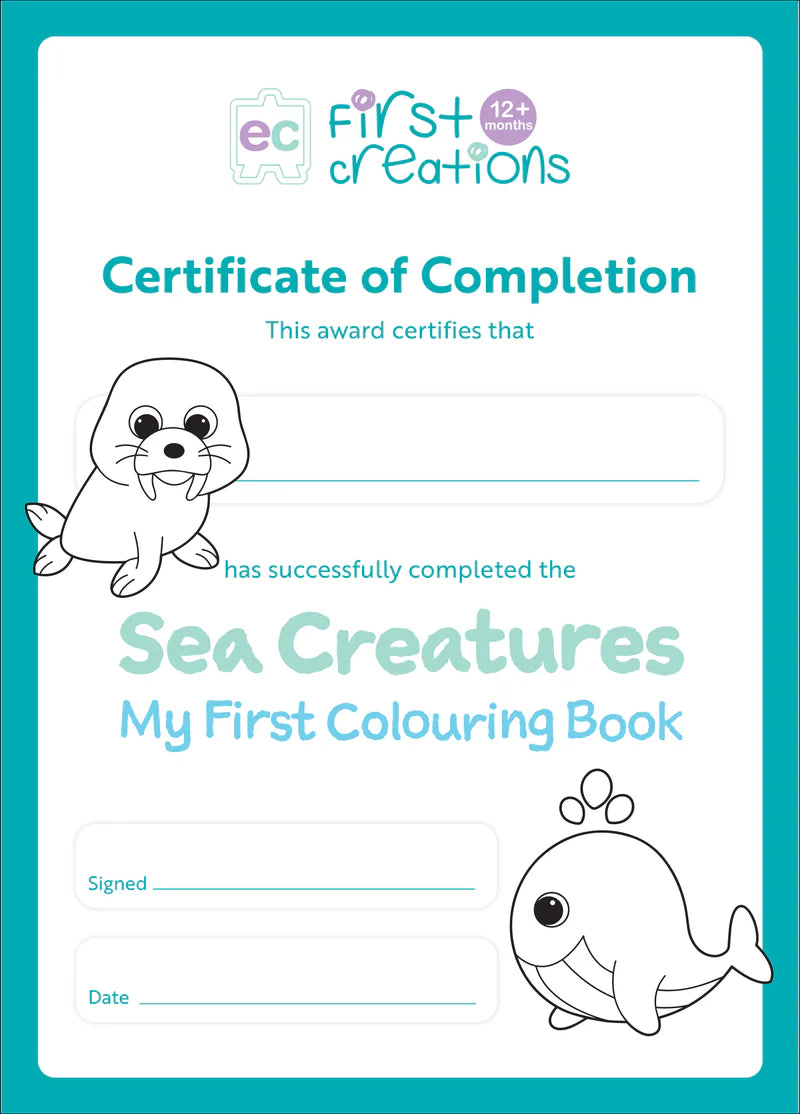 My First Colouring Book - Sea Creatures