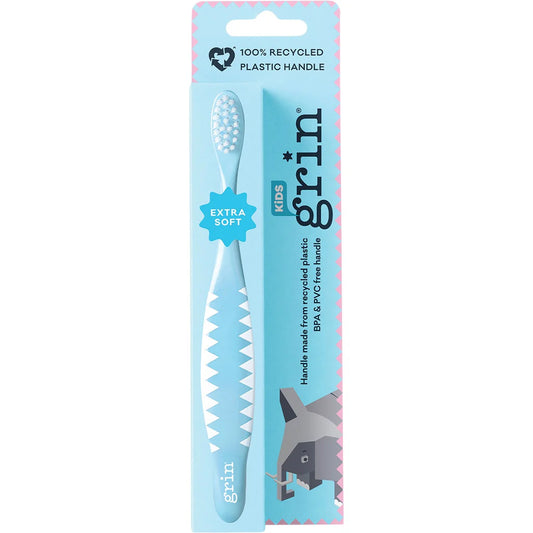 Grin - Kids Extra Soft Toothbrush - Blue