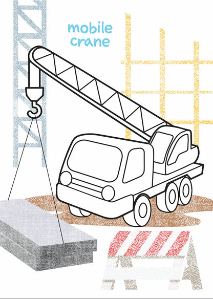 My First Colouring Book - Diggers & Trucks