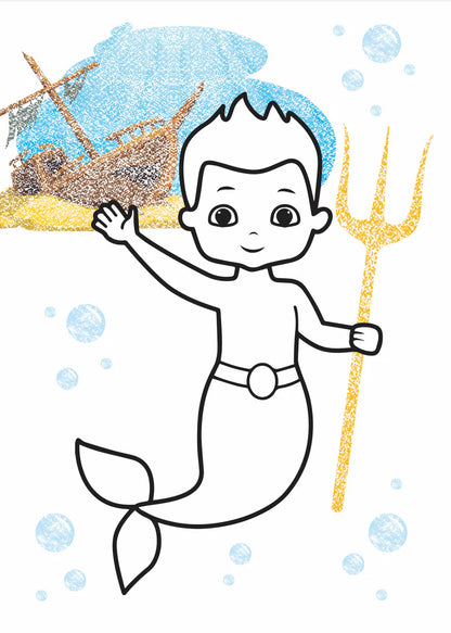 My First Colouring Book - Mermaids