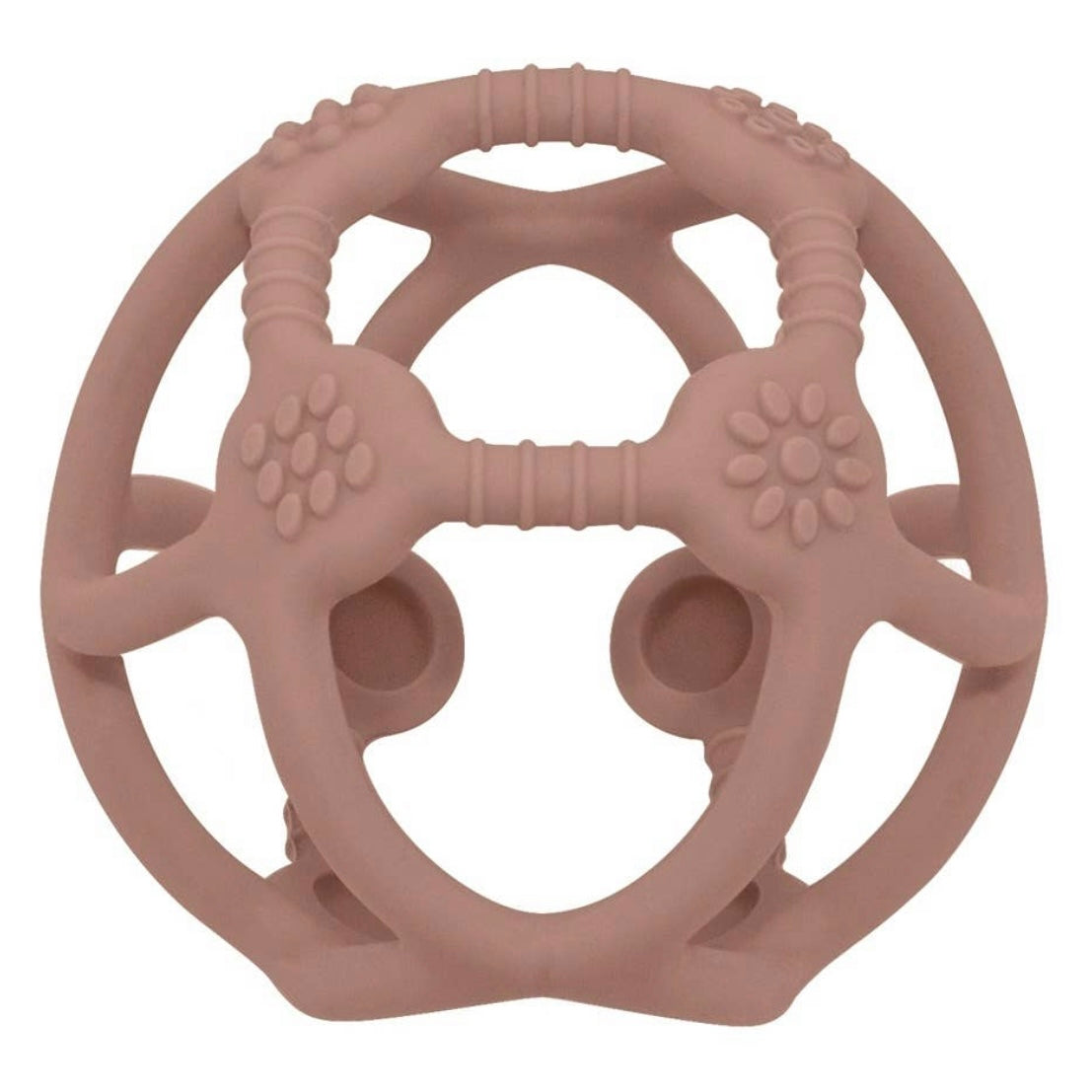 Silicone Teething Ball - Rose