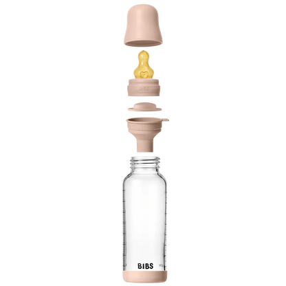 Glass Baby Bottle 240ml - Blush