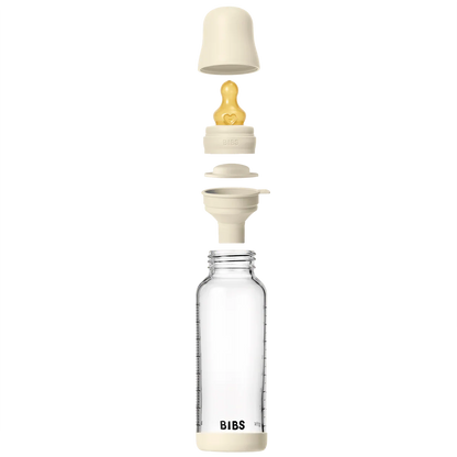 Glass Bottle Complete Set (2 Pack) 240ml - Ivory