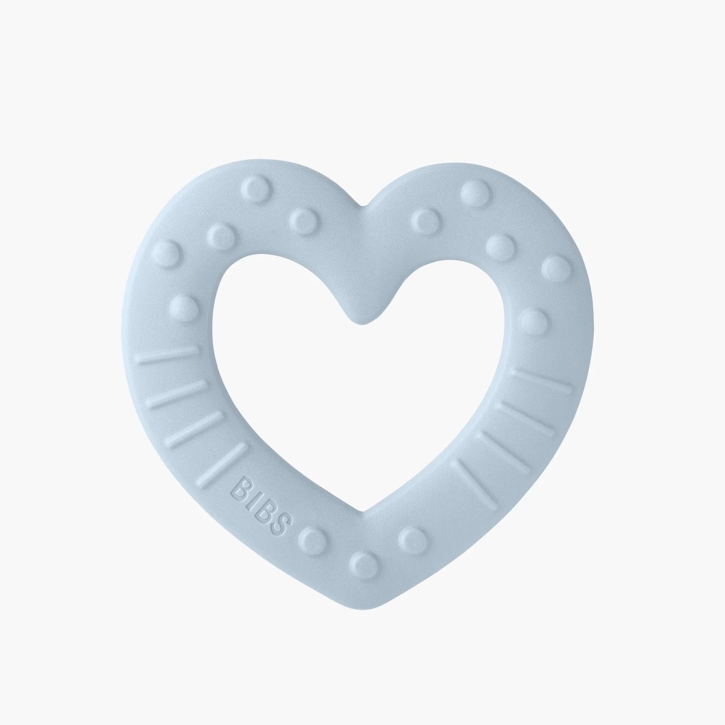 BIBS Teether Heart - Baby Blue