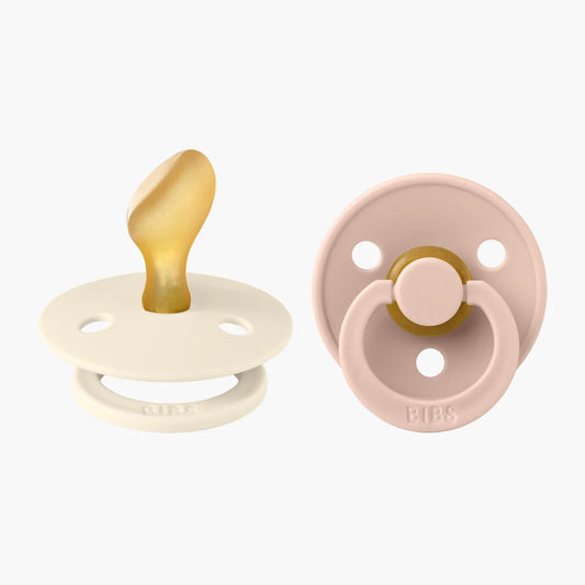 BIBS Colour Anatomical Pacifier Stage 1  - Ivory/Blush