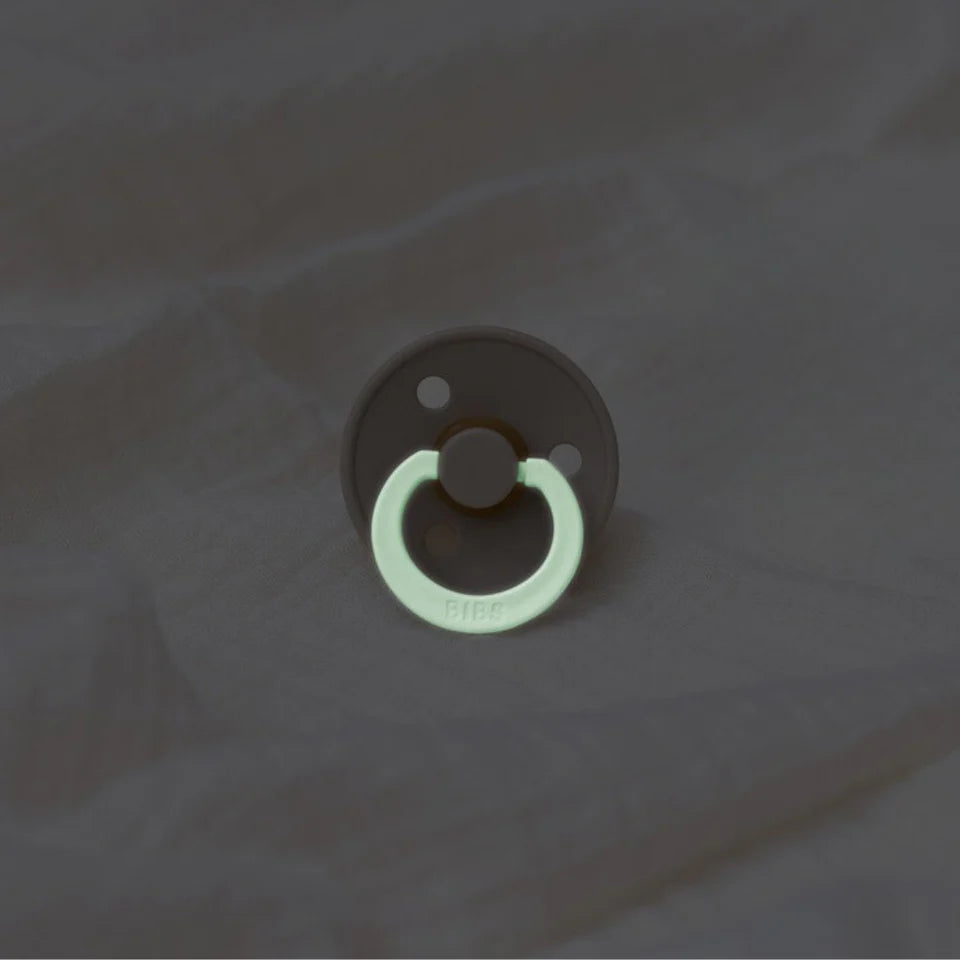 BIBS Colour Round S2 GLOW - Vanilla/Dark Oak