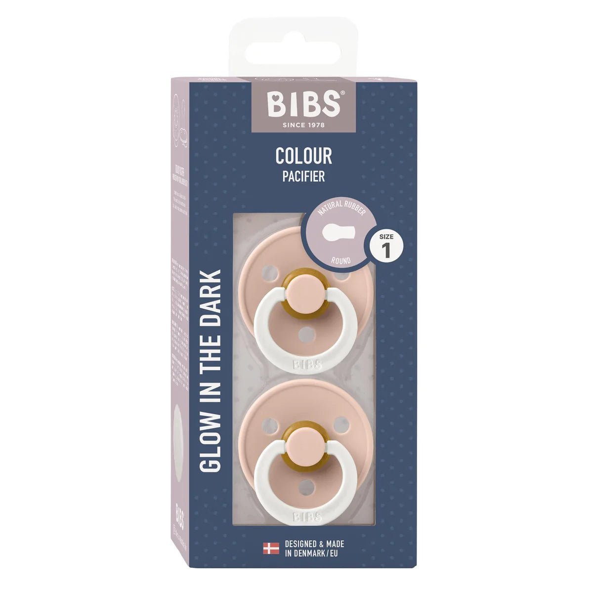 BIBS Colour Round S1 GLOW - Blush