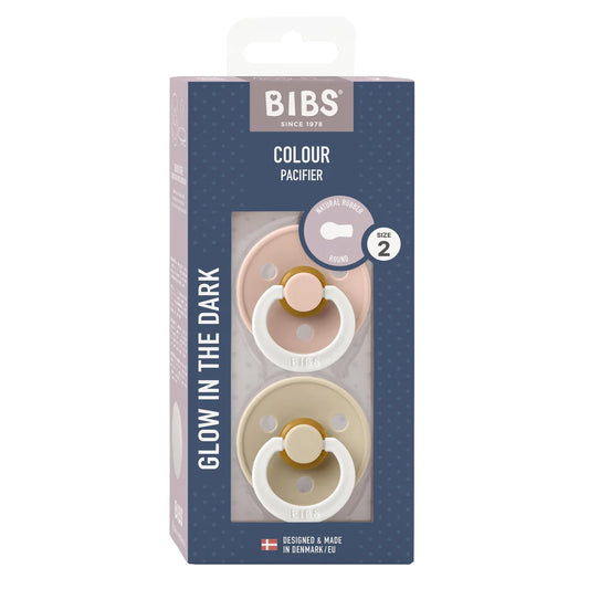 BIBS Colour Round S2 GLOW - Blush/Vanilla