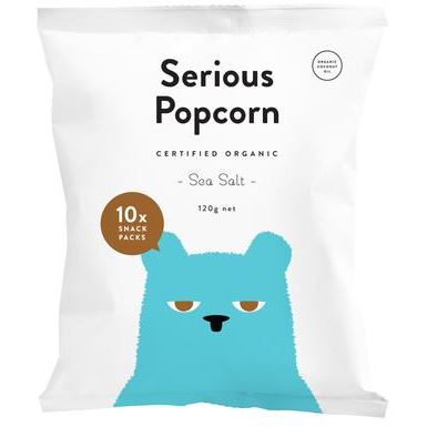 Serious Popcorn Multi Pack - Sea Salt| 10x12g